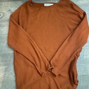 Rust Orange Knit Sweater